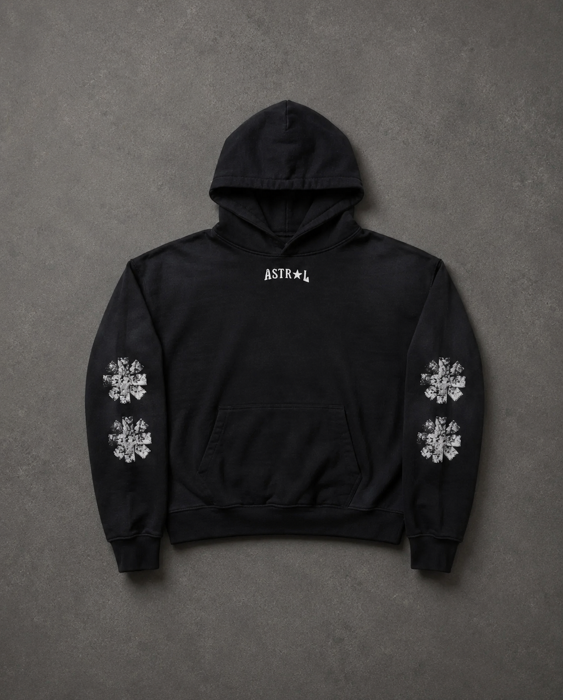 A.A Hoodie flat lay